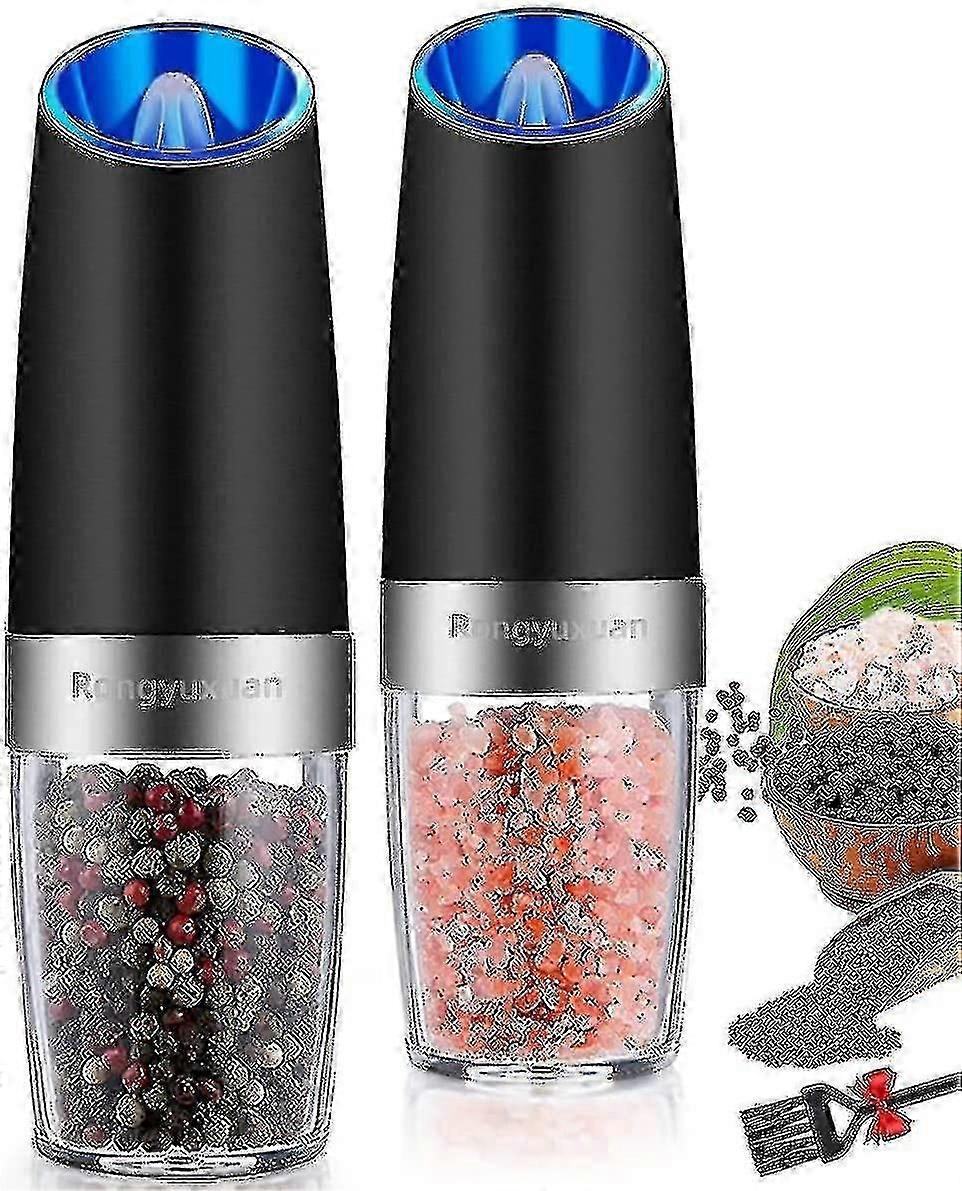 Electric Salt And Pepper Grinder Set, Automatic Pepper And Salt Mill Grinder Battery-operated
