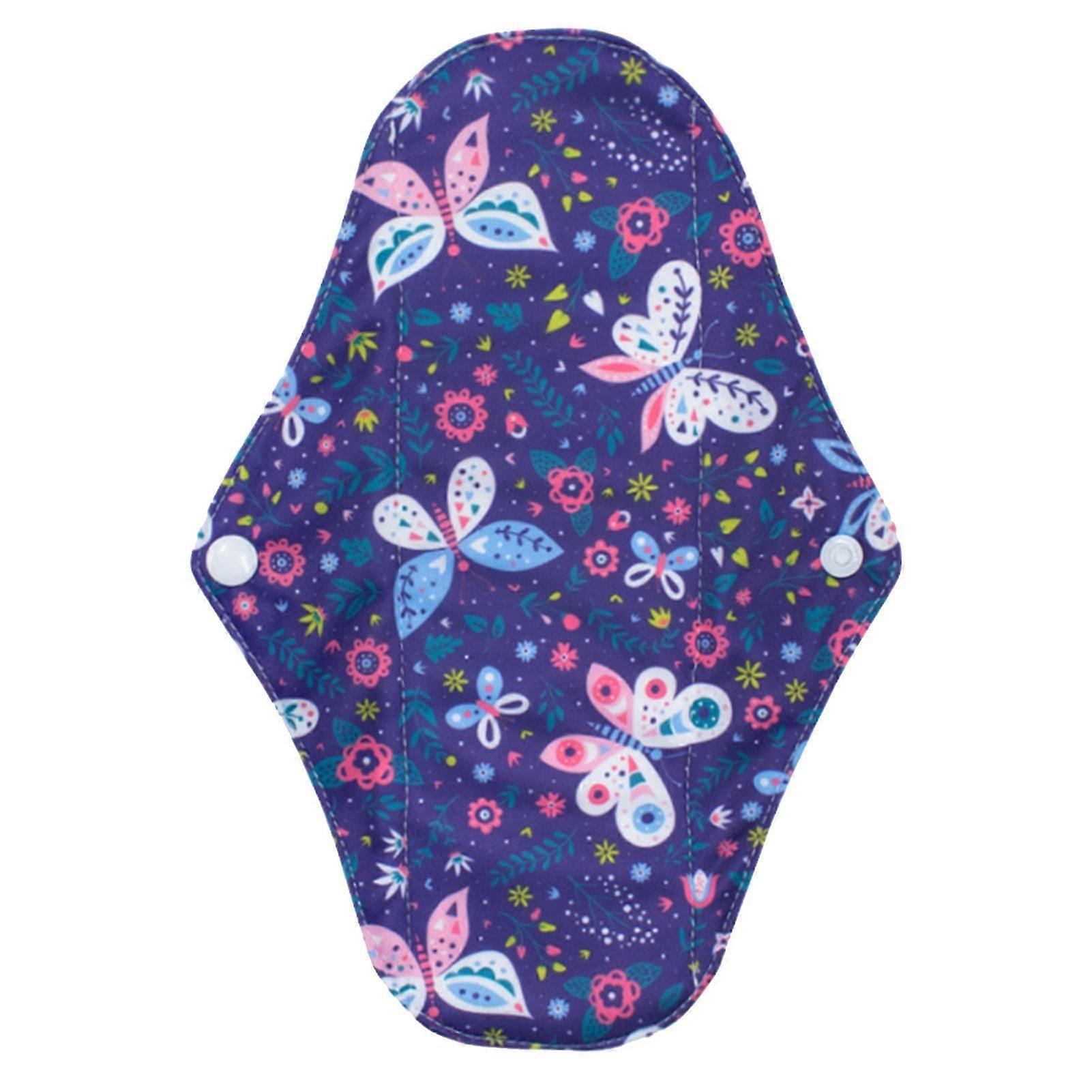 Reusable Menstrual Pads Women Portable Washable Bamboo Charcoal Cloth Sanitary Pads