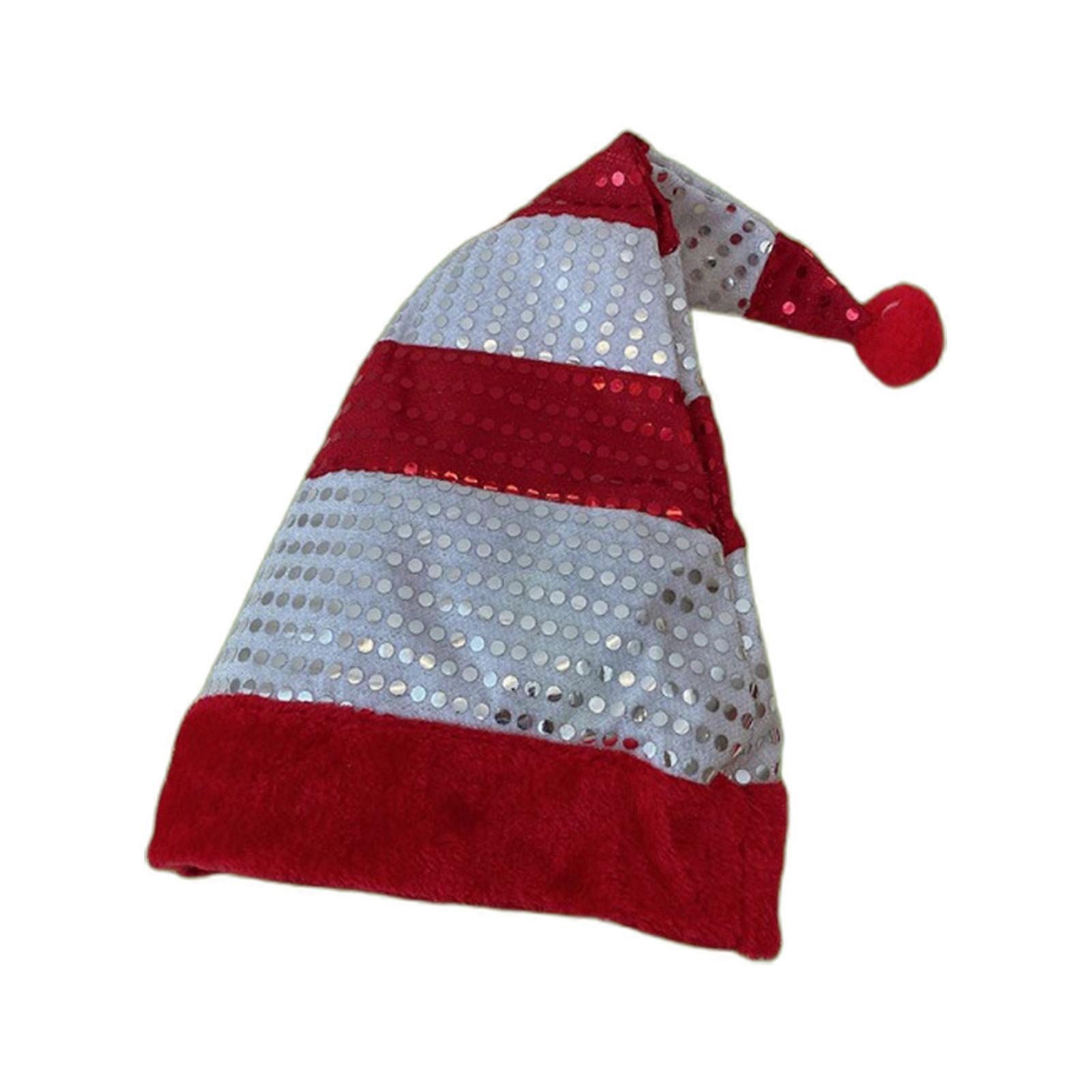 Unisex βελούδινο καπέλο Santa άνετο καπέλο μοναδικό στοιχείο κινουμένων σχεδίων βελούδινο χριστουγεννιάτικο καπέλο Santa για ενήλικα δώρα πρωτοχρονιάς