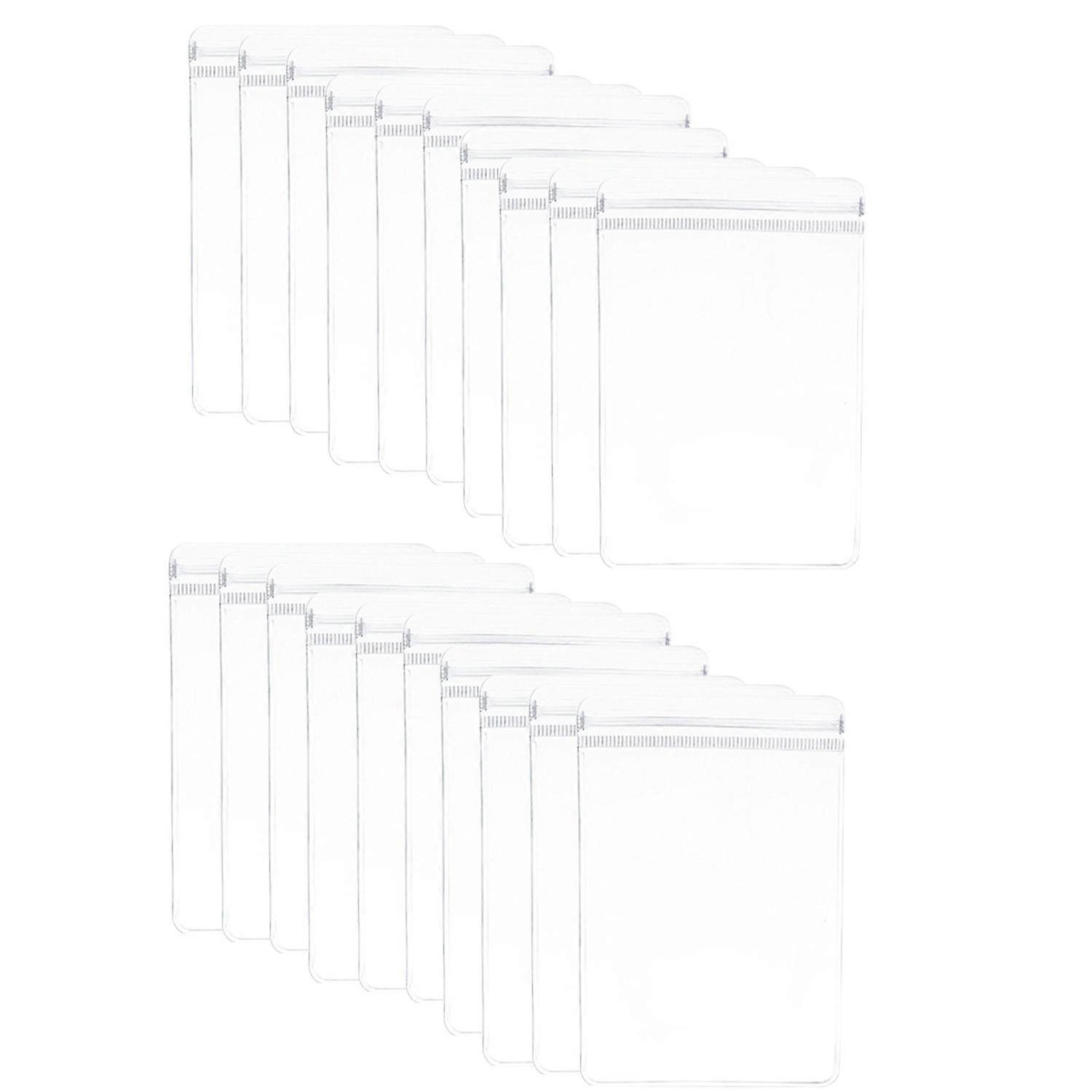 20 stk smykker arrangør tasker gennemsigtig anti oxidation butik øreringe og ringe støvtætte smykker