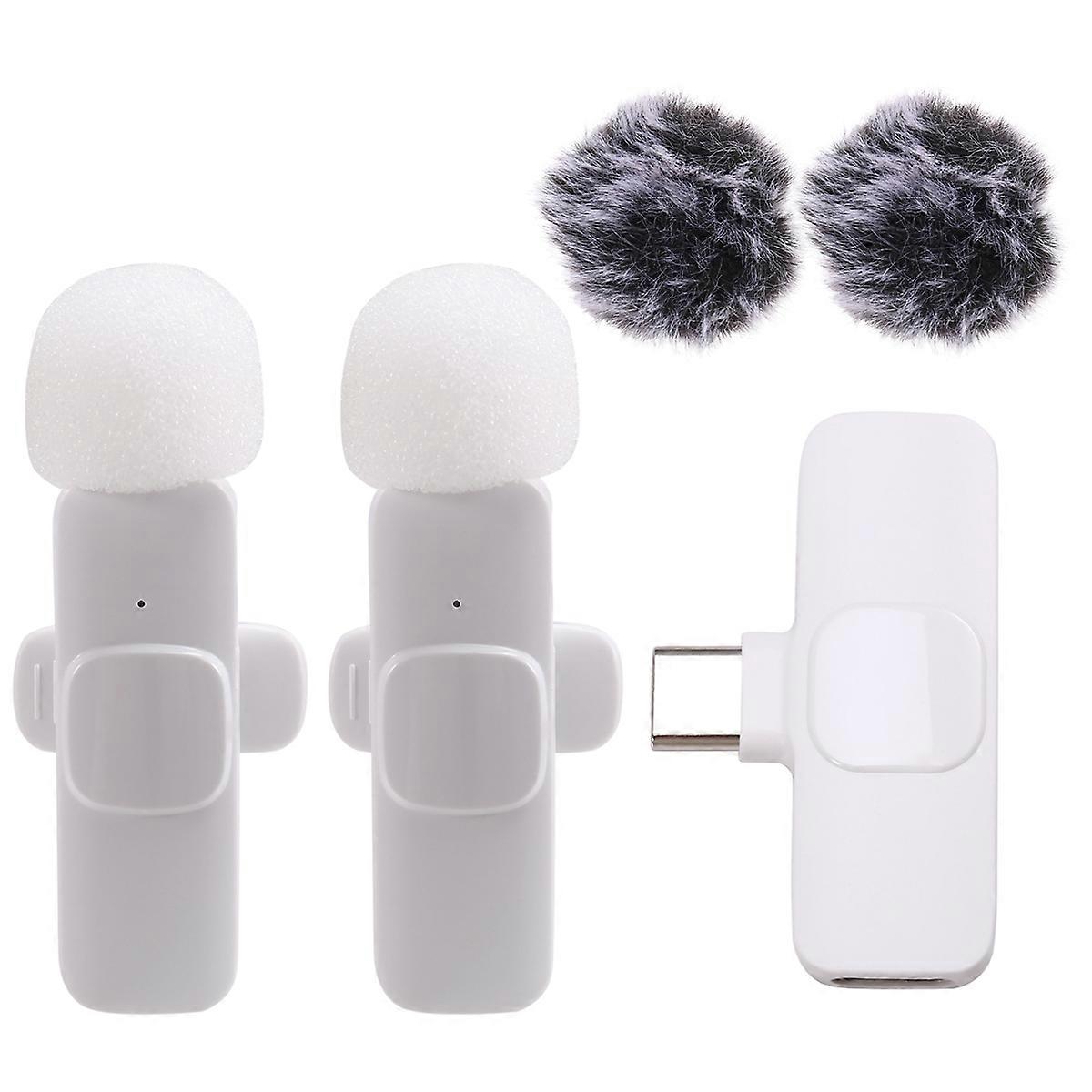 New Wireless Lavalier Microphone Portable Audio Video Recording Mini Microphone for Android PC Came