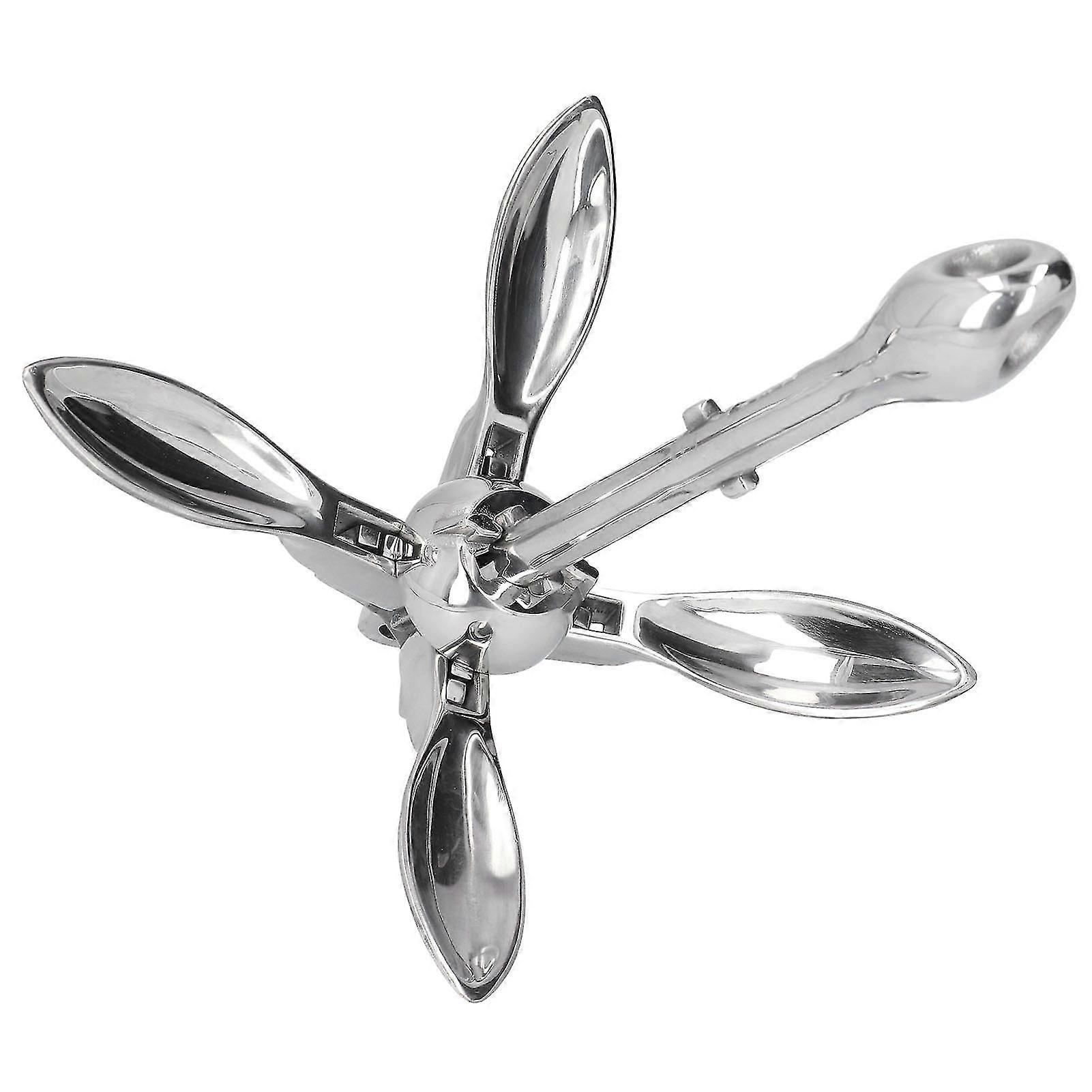 3.3lbs Marine Boat Yacht Dinghy Hardware - Foldable Grapnel Anchor, 316 Stainless Steel