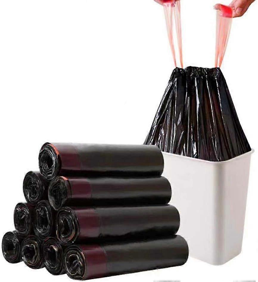 Garbage bags, black garbage bags with drawstring garbage bags are easy to use and clean, small garbage bags are colorless and tasteless, suitable for 