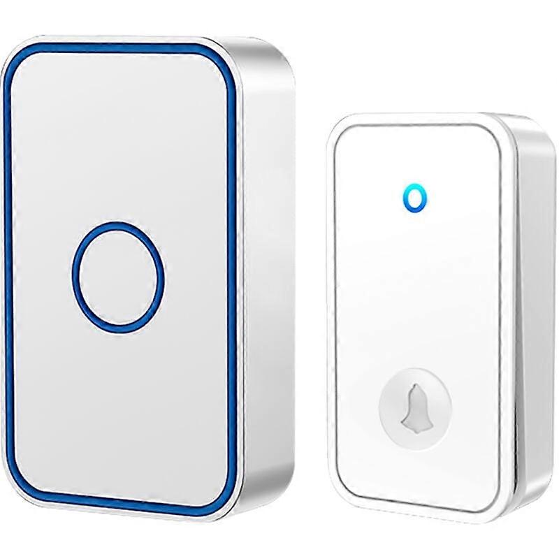 Wireless Plug-In Doorbell, 150m Range, LED Flash, 60 Melodies, 5 Volume Levels