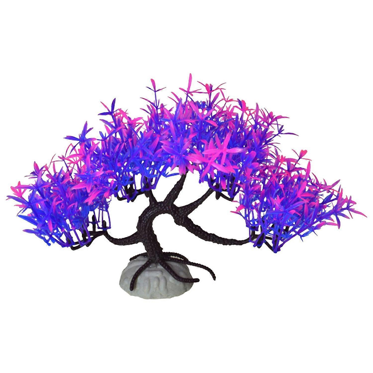 Artificial Aquatic Plant Small Aquarium Tree Realistic Simulation Plastic Hydroponic Long-lasting