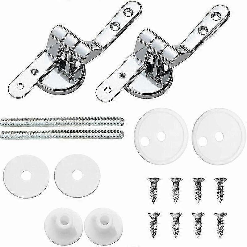 مشابك مفصلية مقعد المرحاض ، مسامير استبدال سبائك الزنك 2 عبوة