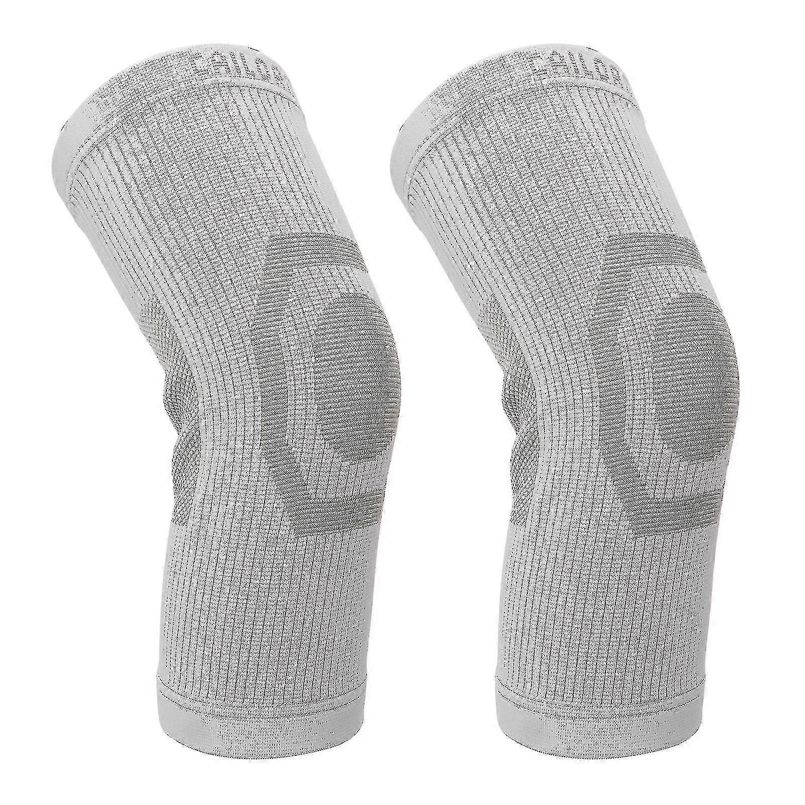 Varma knäskydd Grafen Kallt skydd Andas Stretchig 4 Seasons Universal Knee Warmers för äldre män Kvinnor