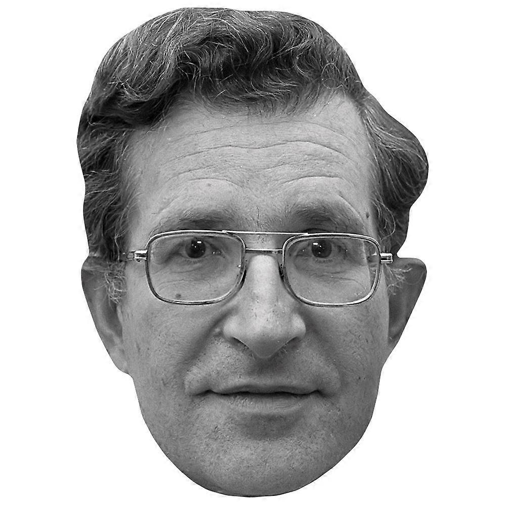 Noam Chomsky (BW) Big Head. Larger than life mask.