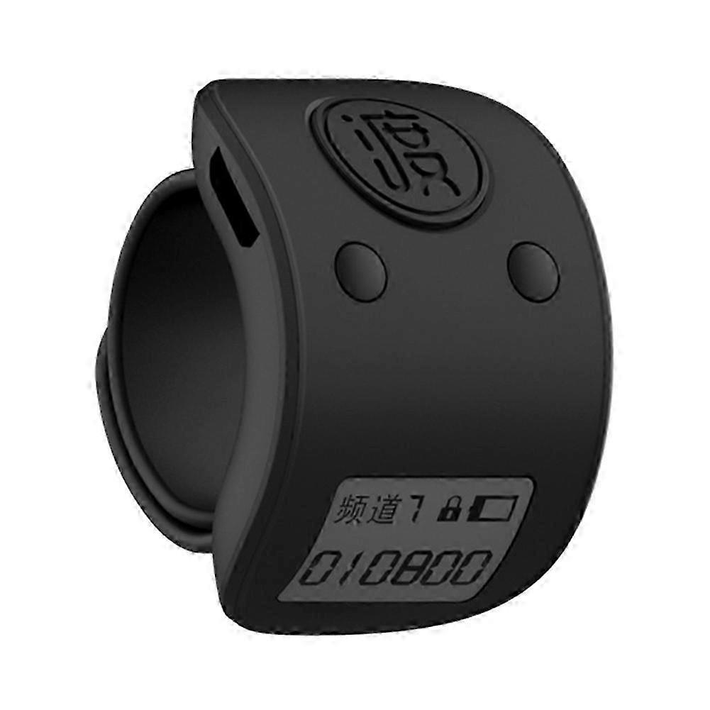 6-Digit Rechargeable Mini Digital LCD Hand Tally Counter with Finger Ring - Electronic Clicker