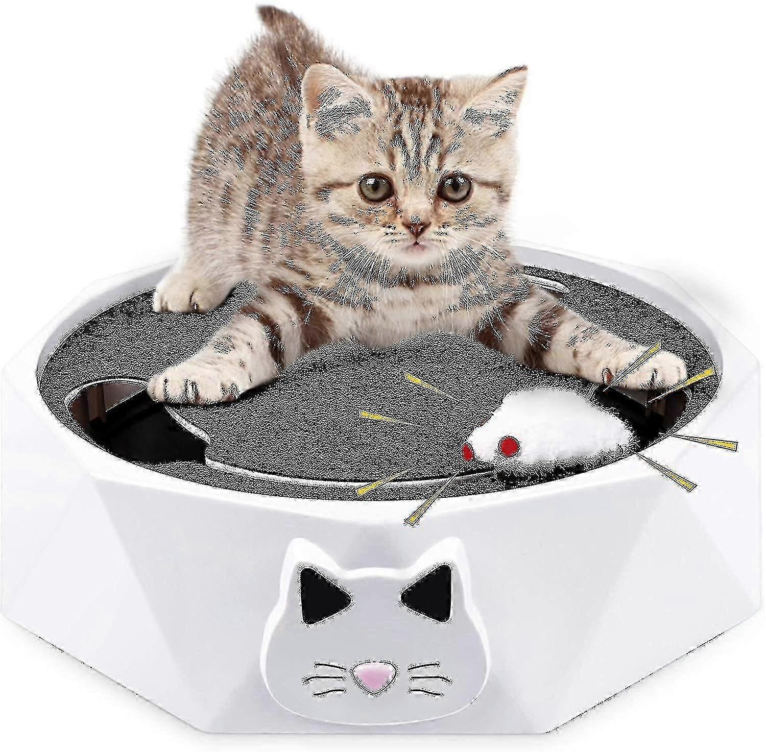 Cat Toy With Running Mouse Interactive Electronic Squeaky Mouse Kitten Toy-GOOD