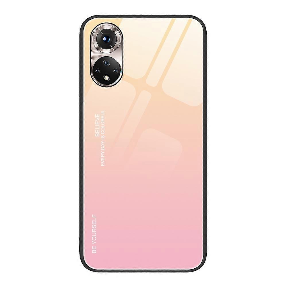 For Honor 50 Gradient Color Glass Phone Case