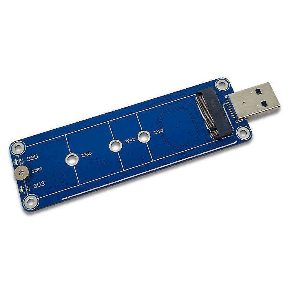 M.2 NVME to USB 3.0 Riser Board Converter Adapter USB 3.0 to M-Key NVME USB3.2 Adapter for 2230 2240 2260 2280 M2 SSD