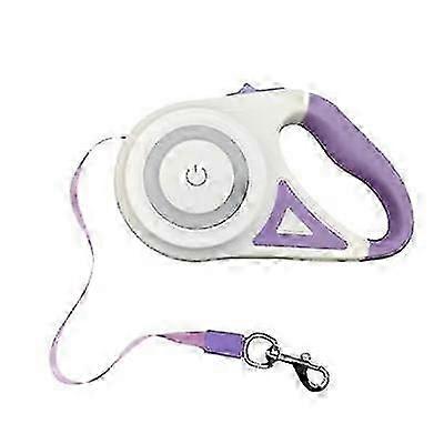3m/5m Dog Leash Automatic Tow Rope With Flashlight Rgb Light Durable Puppy Collar Extension Walking Running Lead Pet Supplies
