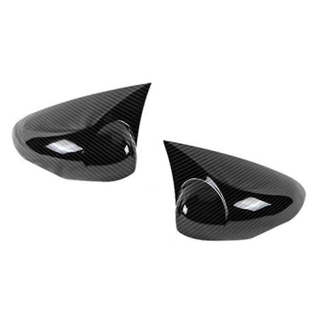 Rearview Mirror Cover Trim for Fiesta MK7 2009-2017,Carbon Fiber