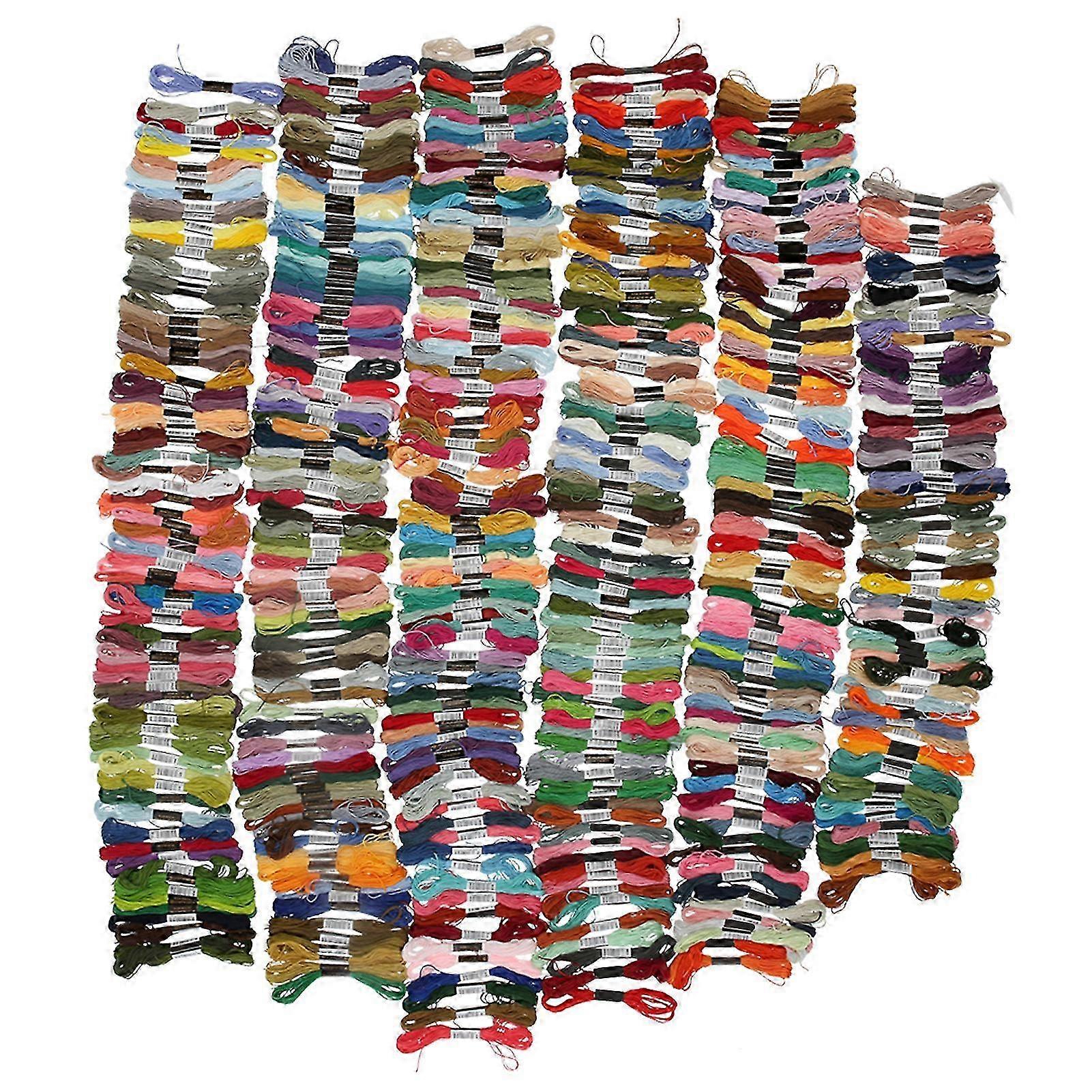 447Pcs Embroidery Thread CrossStitch Craft Floss Polyester Cotton Skeins MultiColor