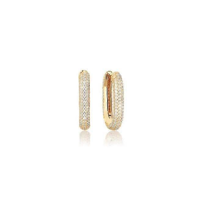 18k Gold Plated Capri Medio Earrings SJ-E62011-CZ-SG