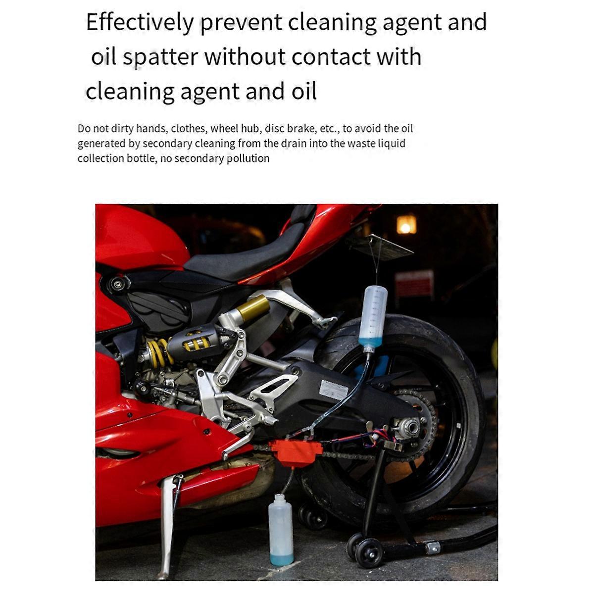 Motorcycle Chain Cleaning Kit with Brush