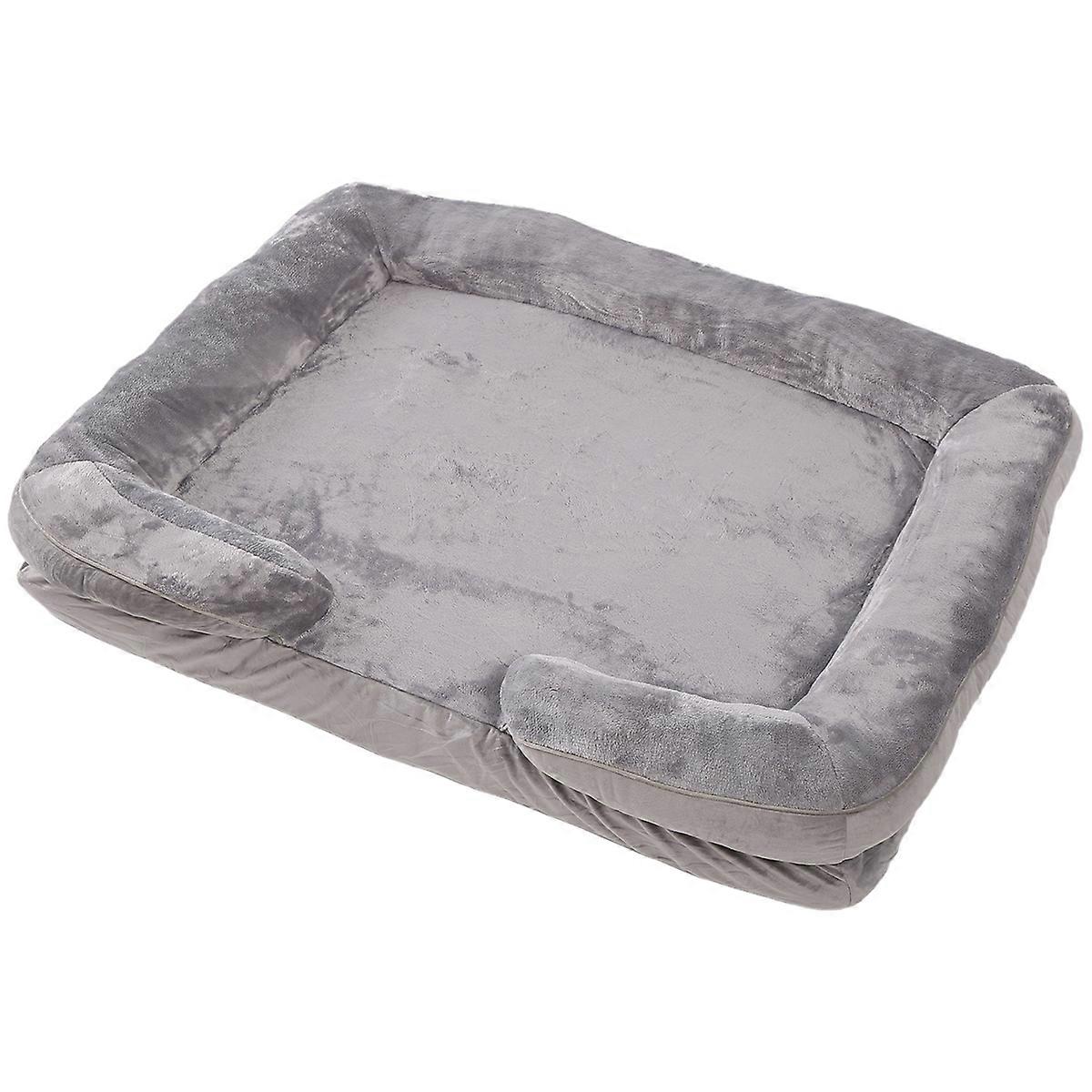 Dog Sofa Bed Washable Orthopedic Dog Beds and Couch with Removable,L