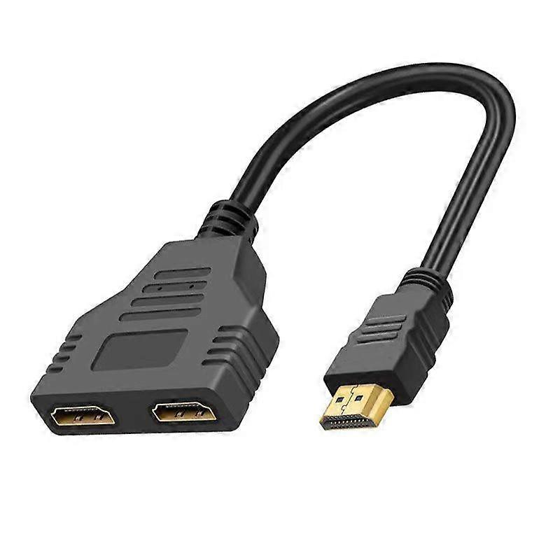 HDMI Splitter Cable 1080P 2 Port Dual Output Cable Adapter for LCD TV Box PS3 HDMI-compatible