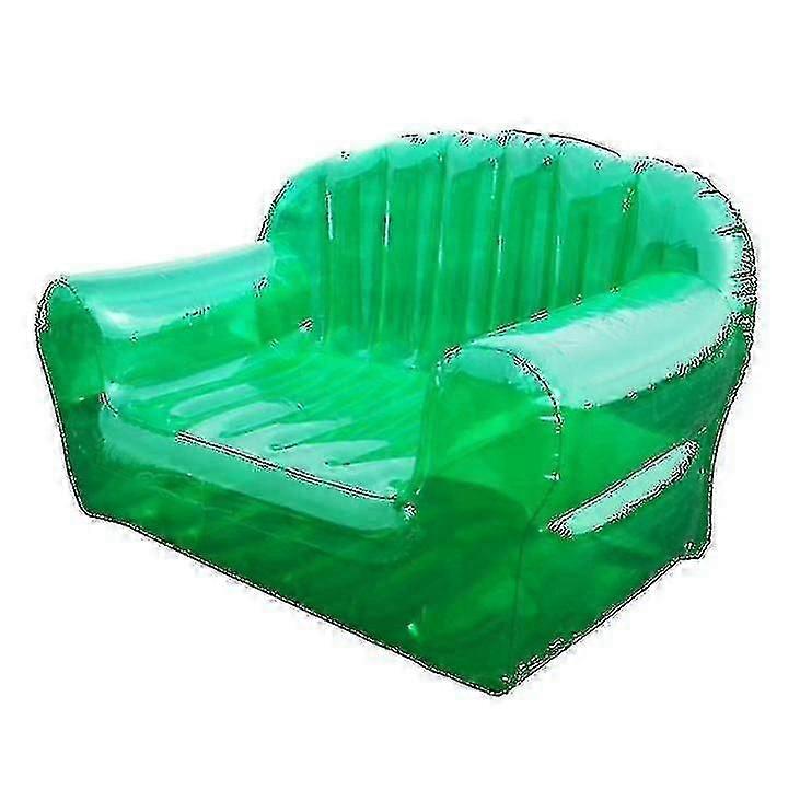 Inflatable Sofa Chair Seat, Transparent Sequins Lazy Sofa