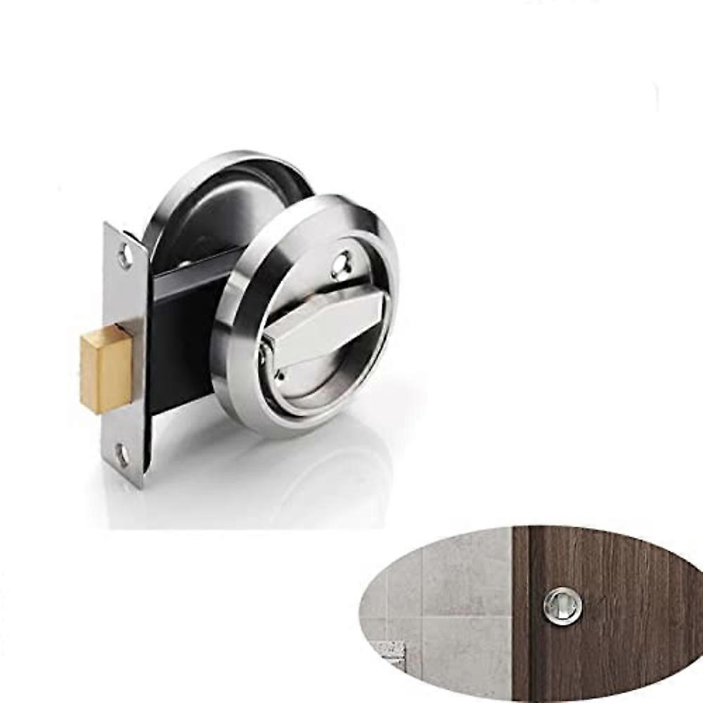 Stainless Steel 304 Hidden Door Handle, Burying Door Lock for TV Background Wall, Push-Celk Mechanism, Secure Design