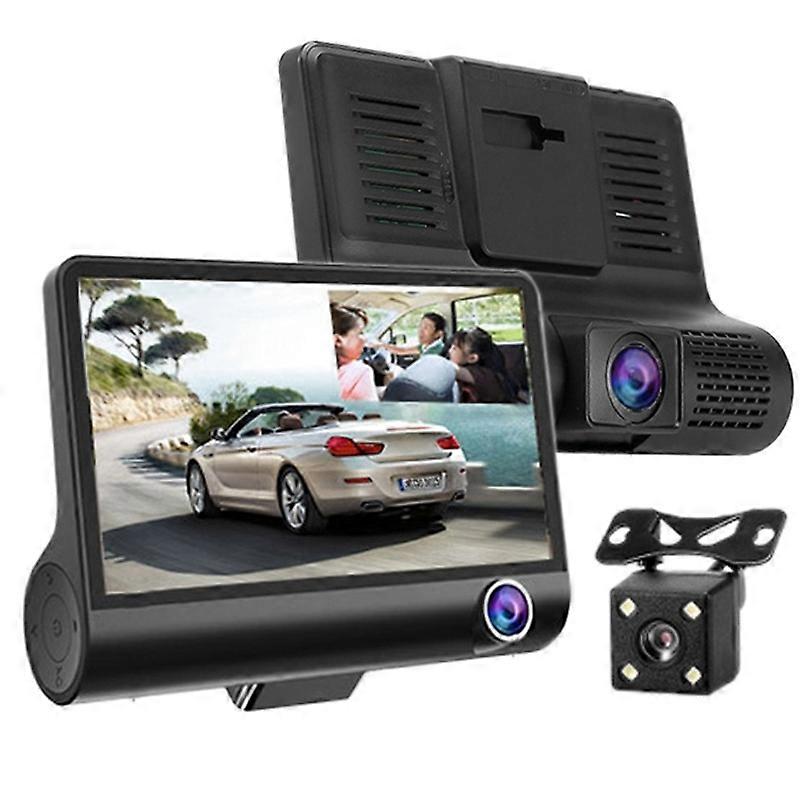 4.0 inch 5.0 Mega Pixels HD 3 Channels Video Car DVR