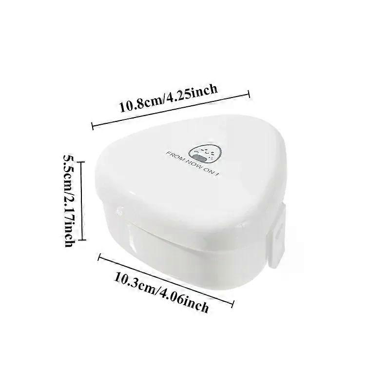 Triangle Rice and Vegetable Roll Mould Bento Box Can Be Microwave Heated To Make Children's Sushi Lunch Box