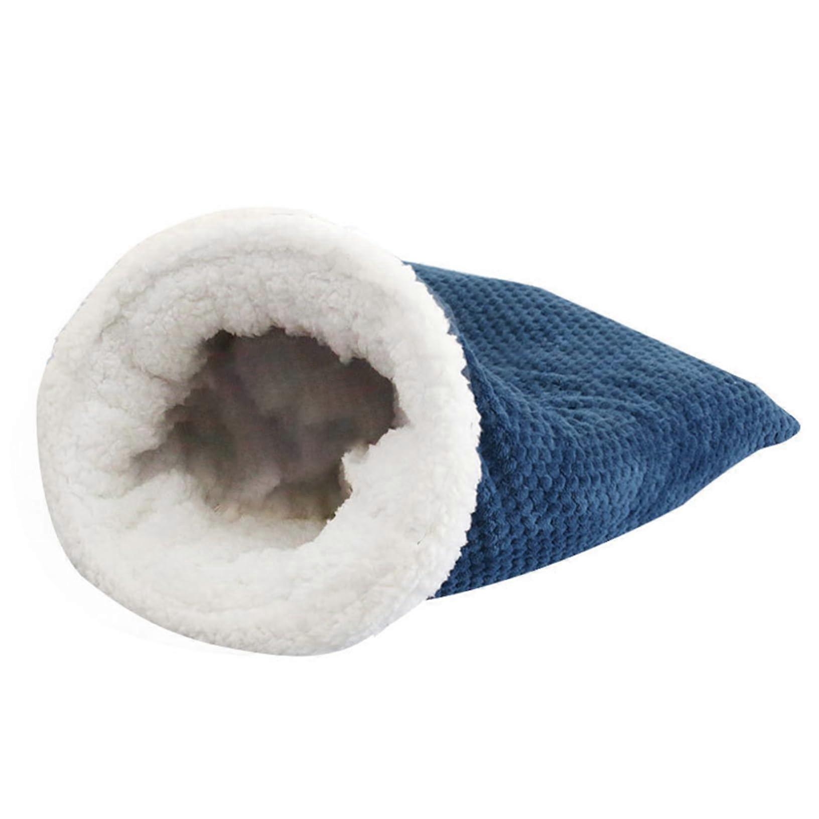 Cat Sleeping Bag - Self Warming Plush Bed Cave for Cats up to 6kg - Large Soft Snuggle Sack for Winter Comfort