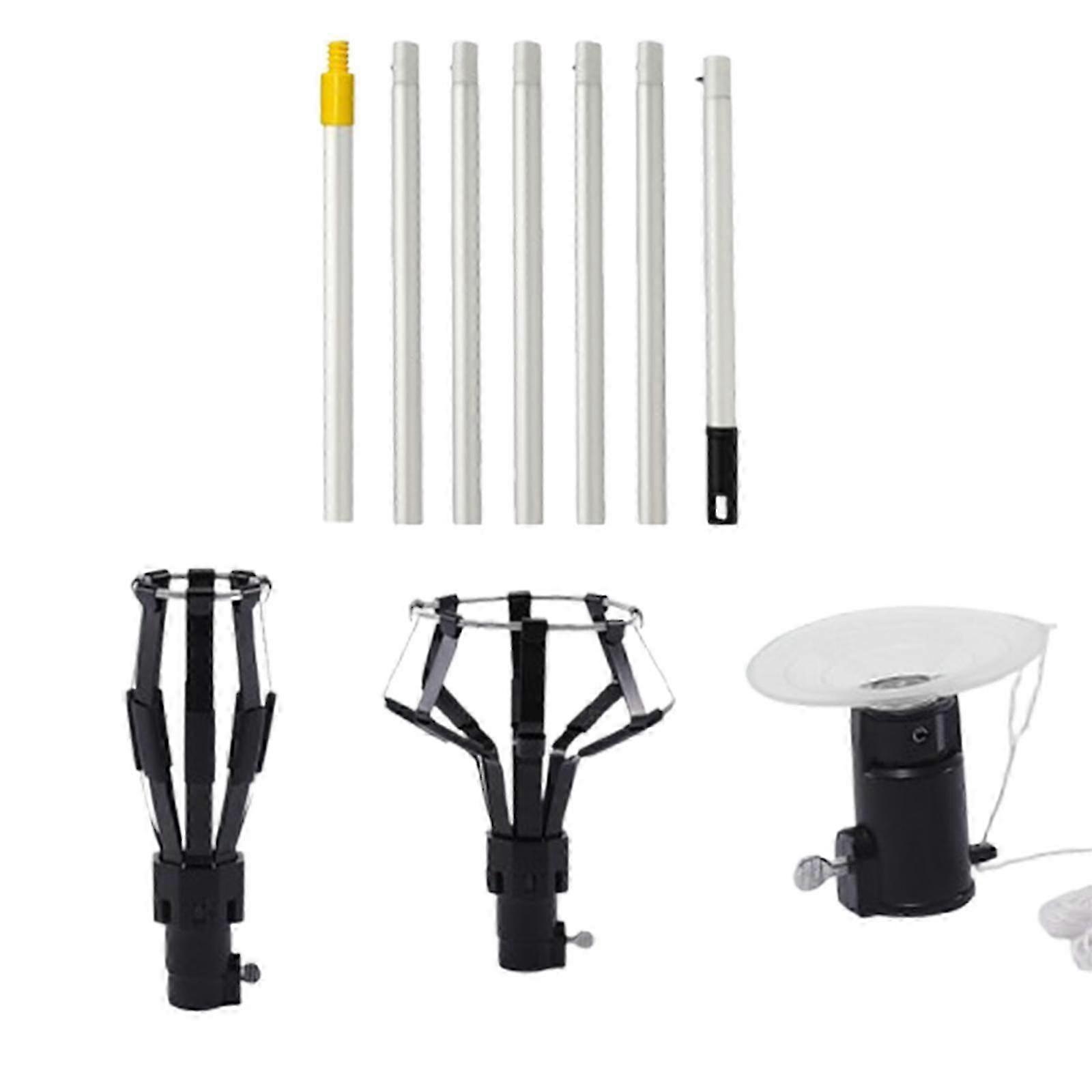 Telescoping Light Bulb Changer for High Ceilings, Extendable Ceiling Bulb Changing Tool with Lightweight Pole