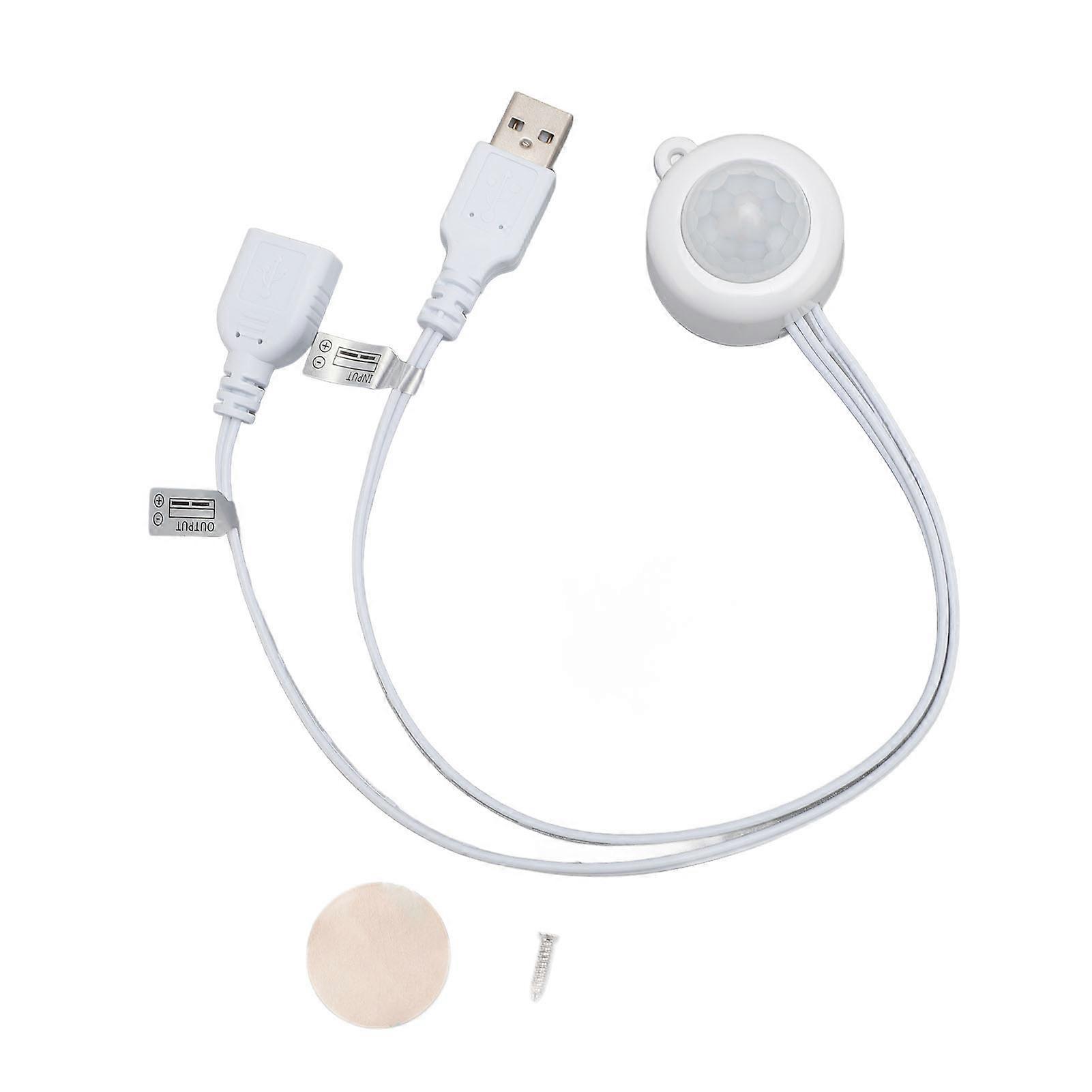 PIR Motion Activated USB Interface Plug and Play DC5V to 24V Infrared Sensor Controller for Light Control