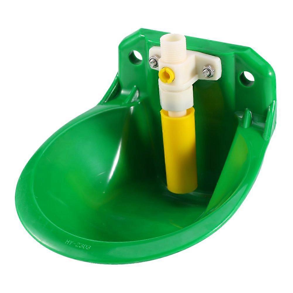Automatic Waterer for Livestock Drinker Bowl - Green Water Bowl for Sheep, Pigs, Cattle, Small Horses