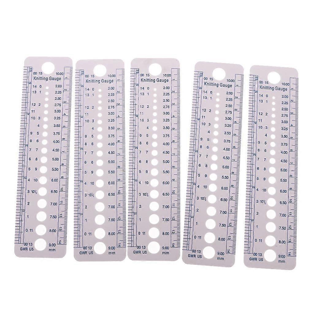 5 Pieces Useful Sewing Knitting Inch cm Ruler ( Canada Size)
