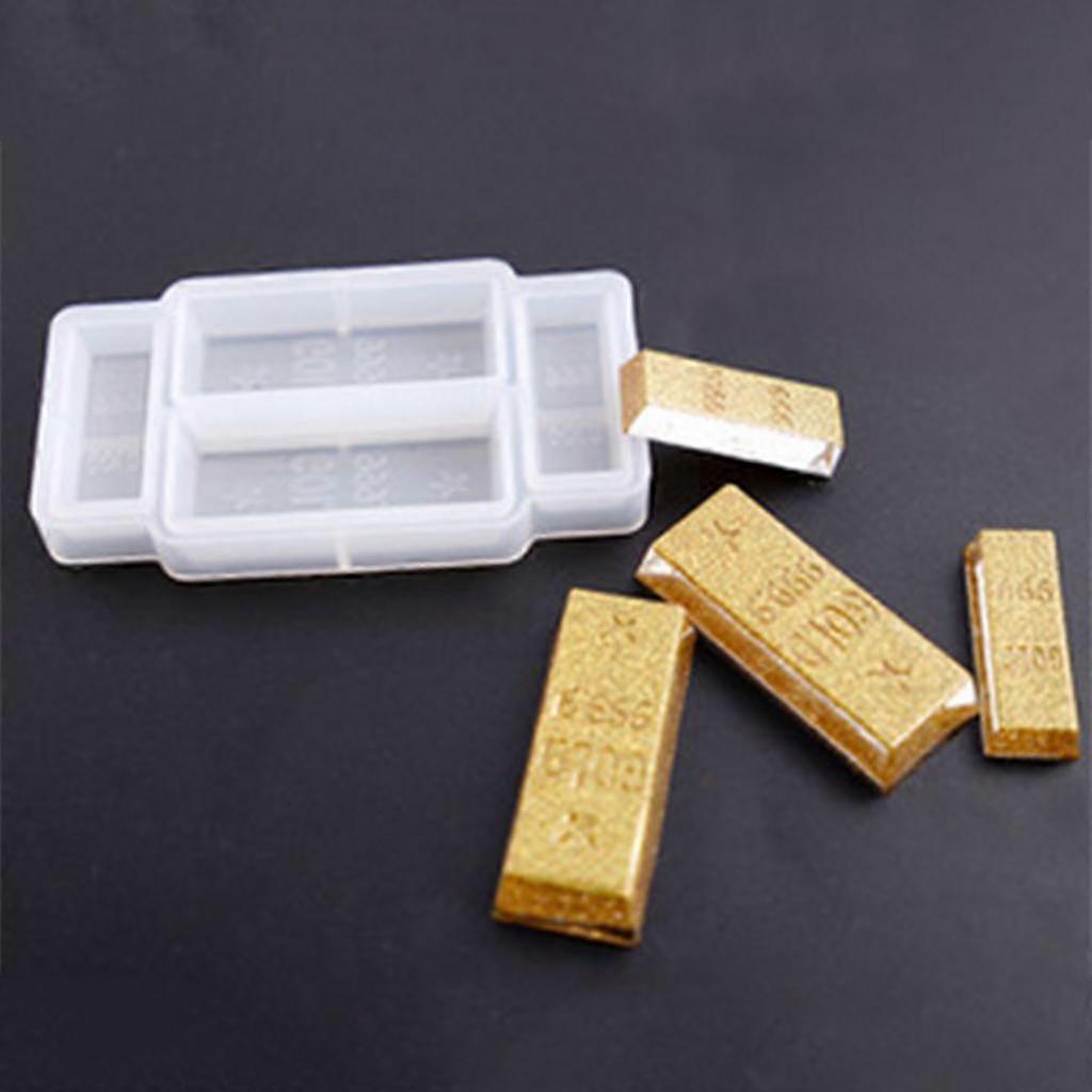 2x Gold Bar Epoxy Casting Resin Mold
