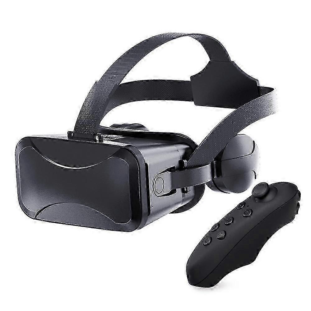 Vr Headset Compatible With - Universal Virtual Reality Goggles - Play Your Best Mobile Games 360 Movies With Soft & Comfortable New 3d Vr Glasses | Bl