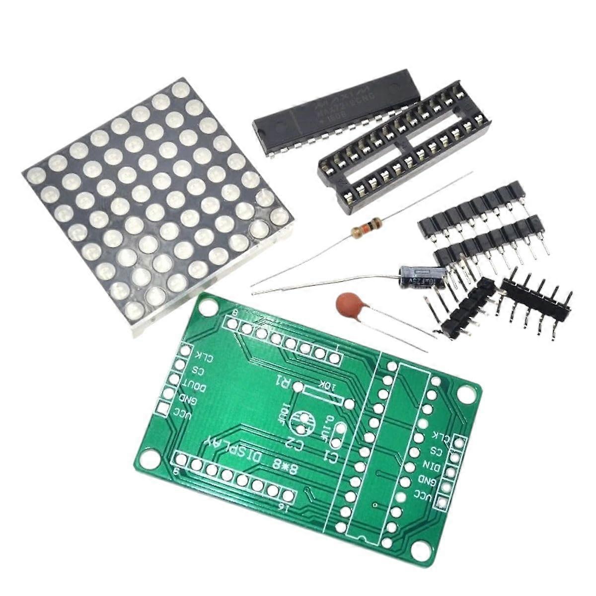 MAX7219 Dot Matrix Display Module DIY Kit for MCU Control, High-Quality 2025 Model, Compatible with Arduino Projects