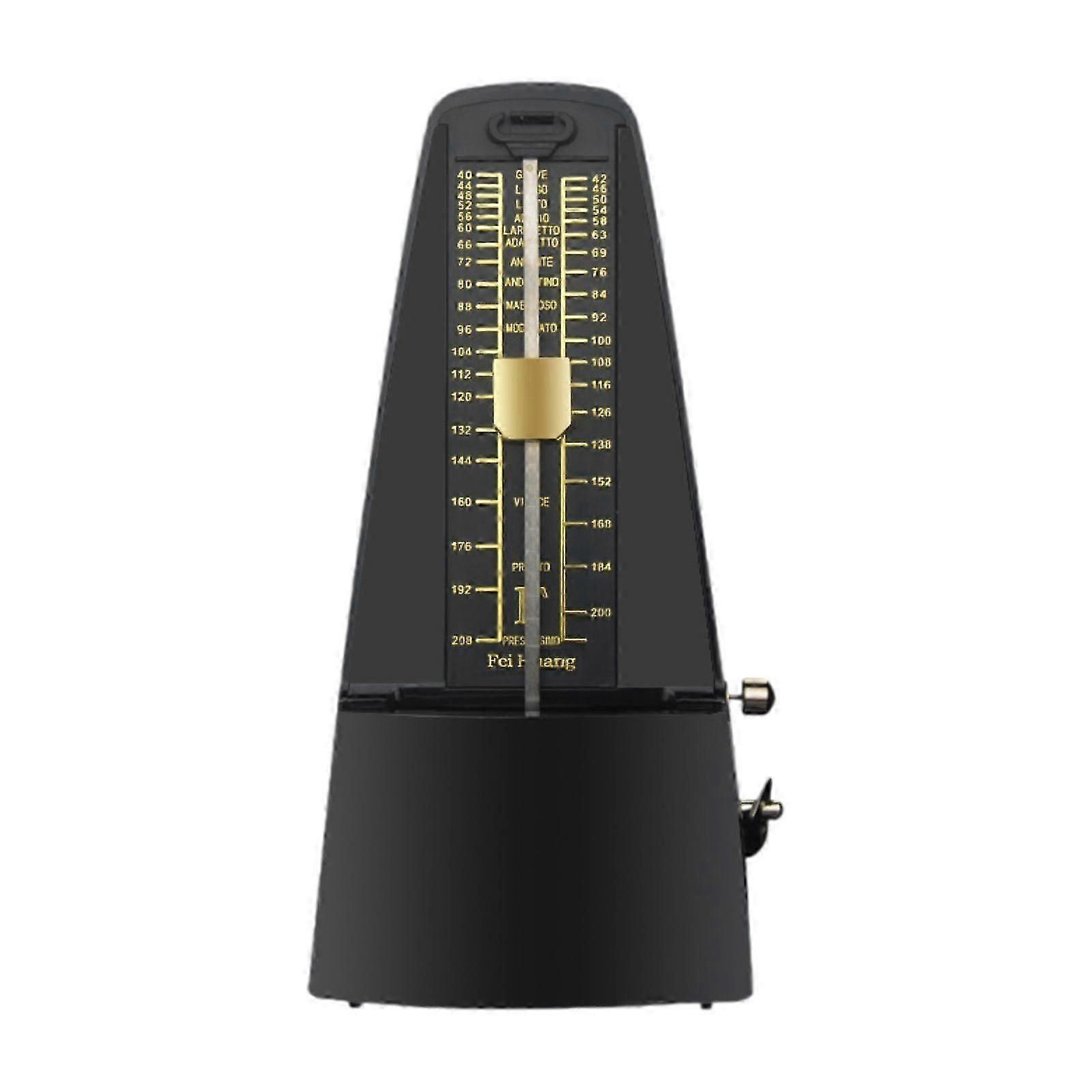 Mechanical Metronome Professional High Precision Metal Easy Readable Loud Sound Track Tempo and Beat for Violin Drums Ukulele