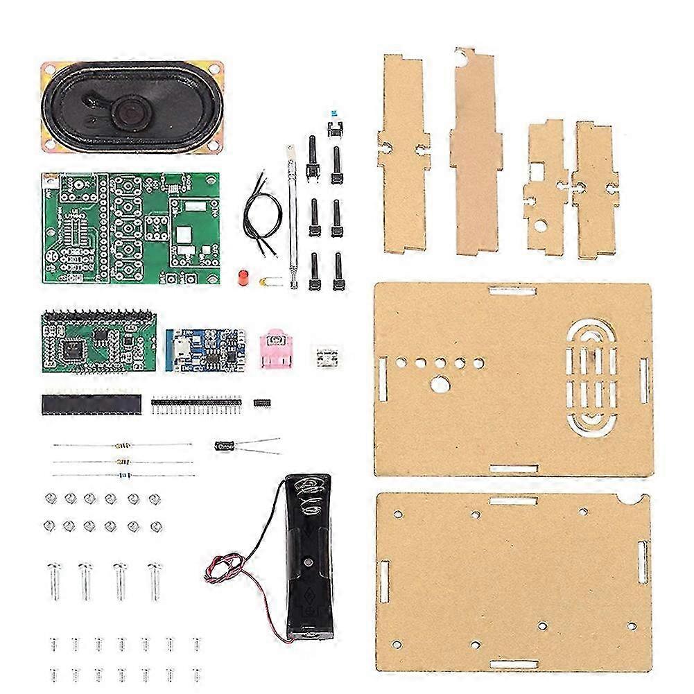 FM Radio Kit DIY Soldering Project Adjustable Wireless Receiver LCD Display FM Digital Radio Module
