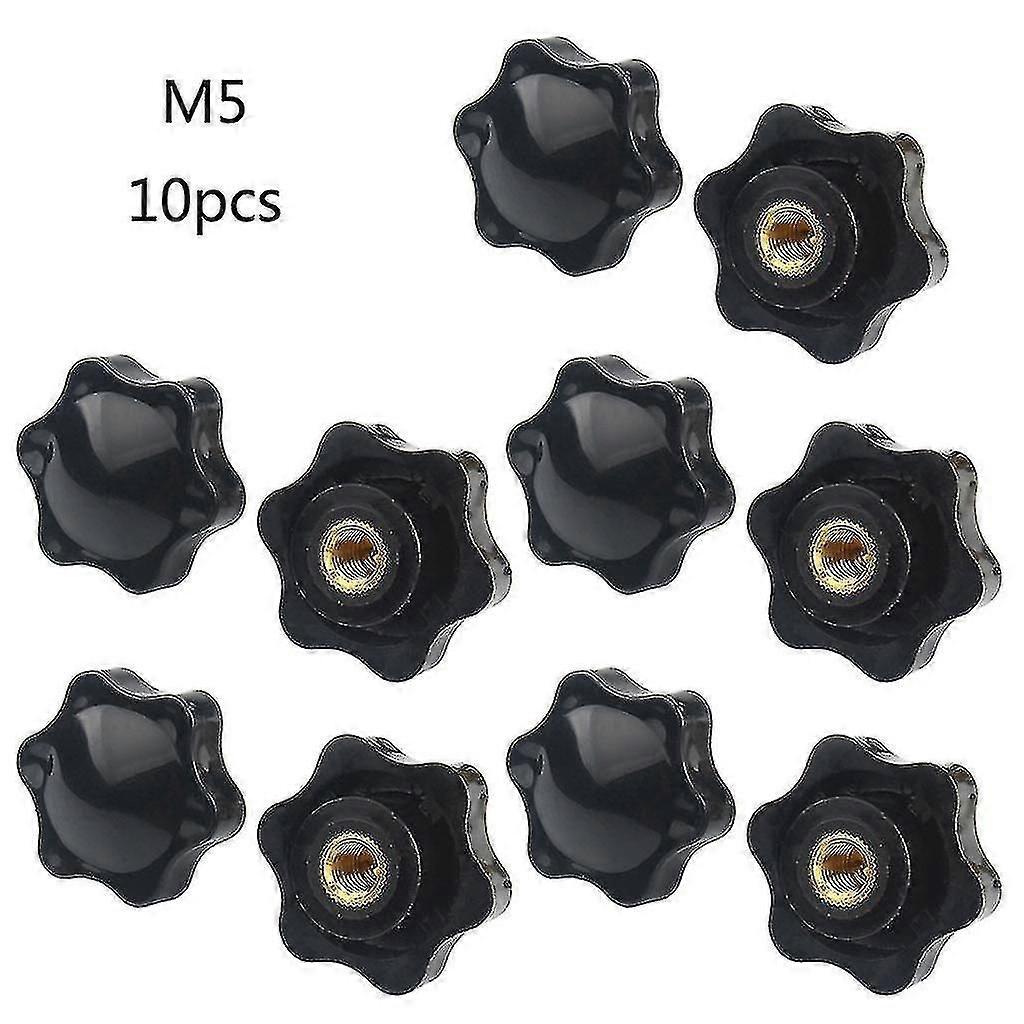 10 buc M5 / m6 / m8 / m10 Filet mamă Cap în formă hexagonală Șurub de prindere Buton Piuliță cu aripă-Bun