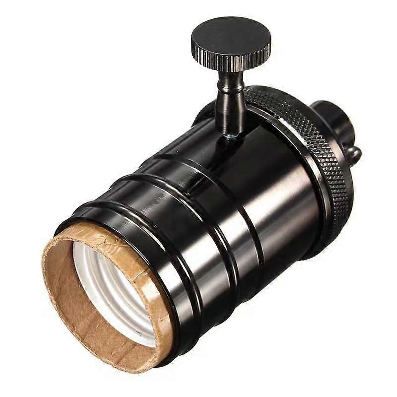 E27 Lamp Base Copper DIY Lampholder with Switch Antique Brass Socket Fixture for Vintage Edison Bulbs
