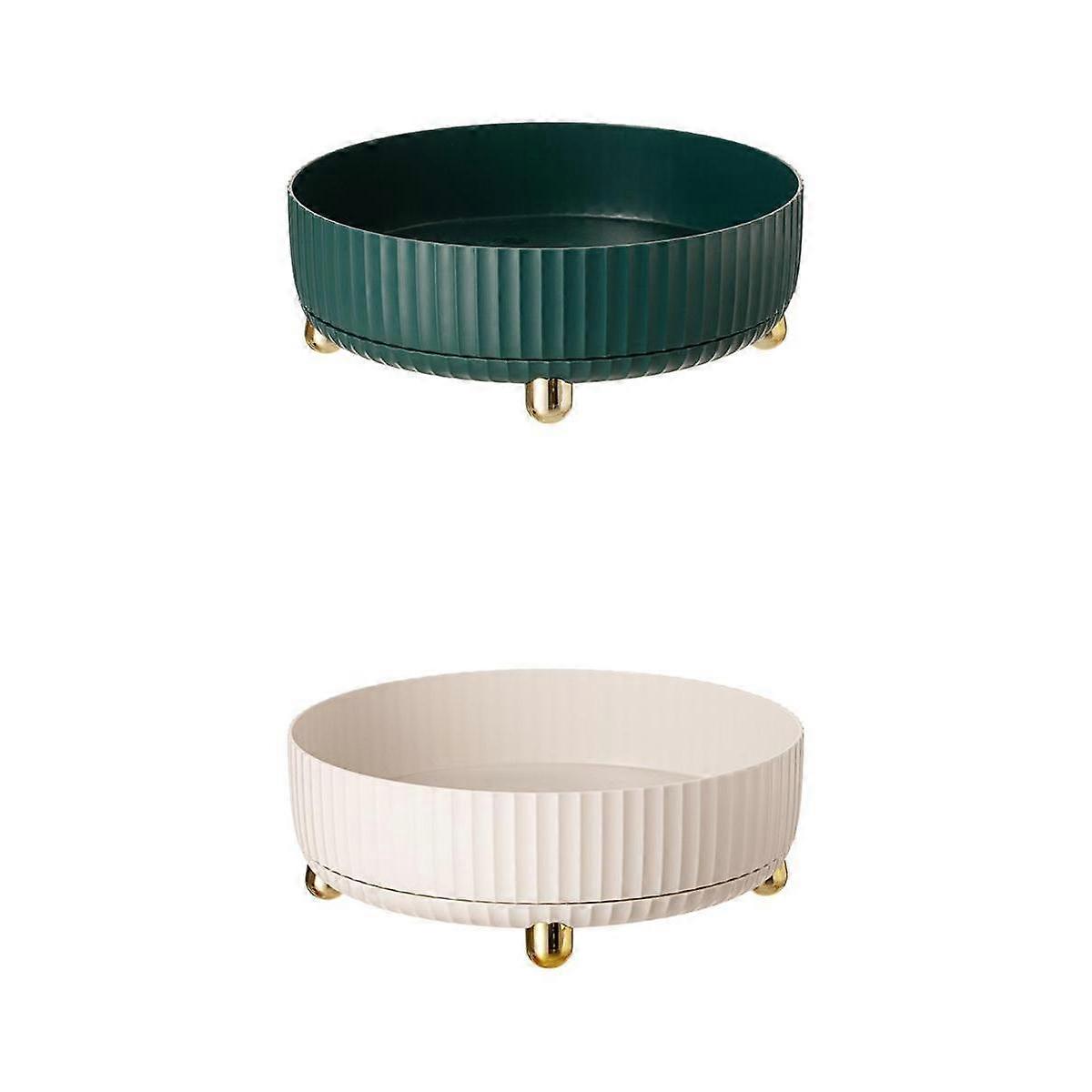 2x Rotating Organizer for Bathroom Countertop Office Bottles