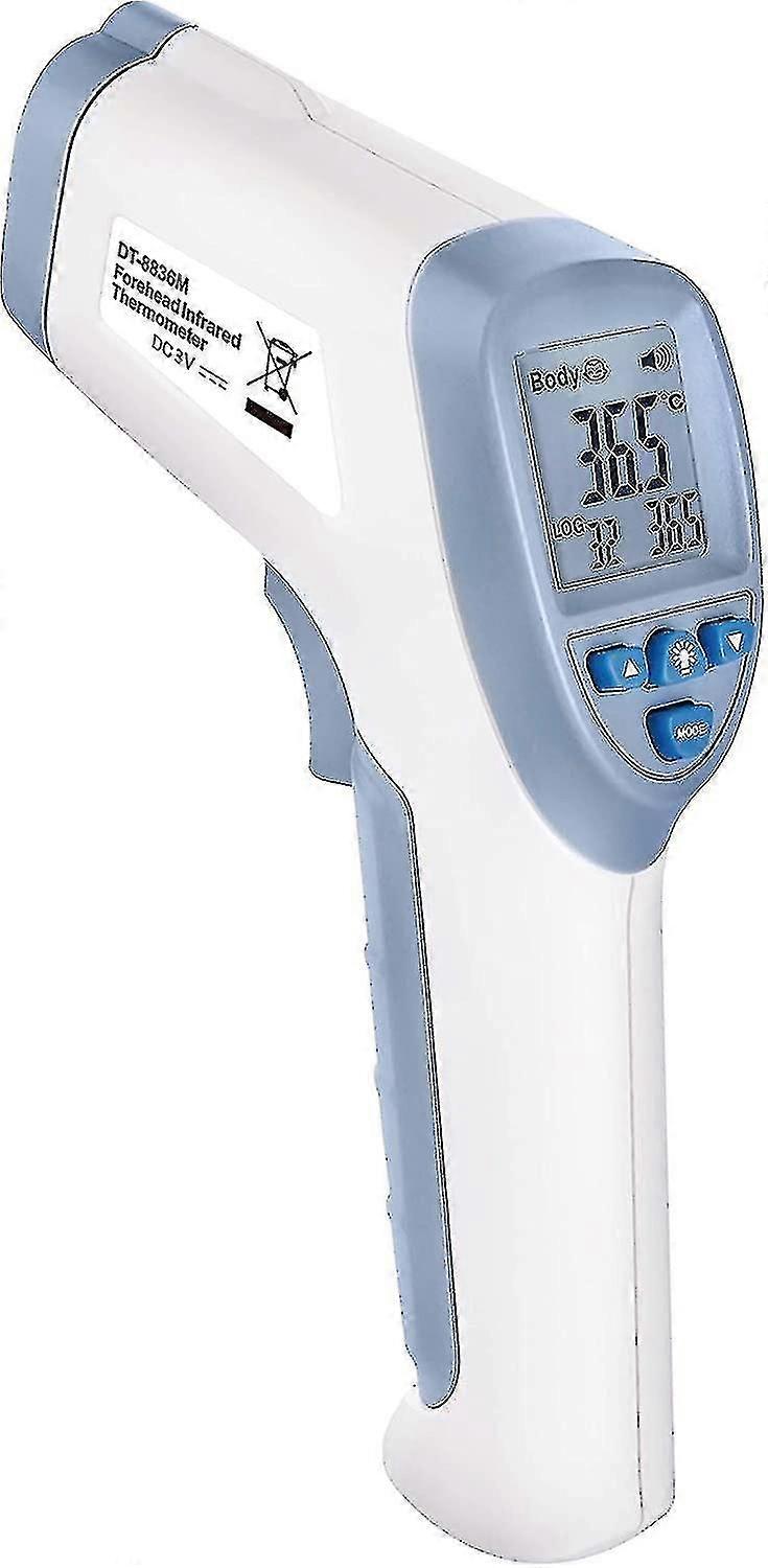 Handheld Digital Lcd Temperature Thermometer Laser Non-contact Ir Infrared Gun Dark Blue 1pc