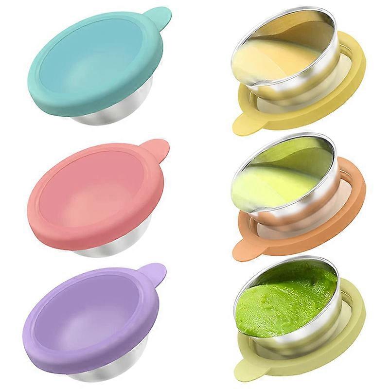 Salad Dressing Container to Go, 6X 50ML Small Containers with Lids