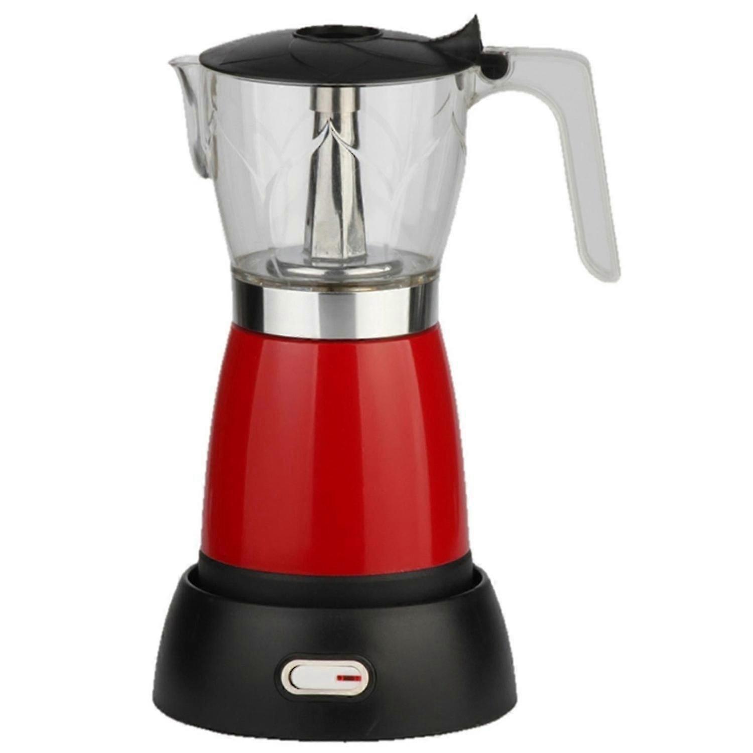 300ml Electric Mocha Coffee Maker Visualization Coffee Maker Moka Pot Espresso For Home Kitchen Off