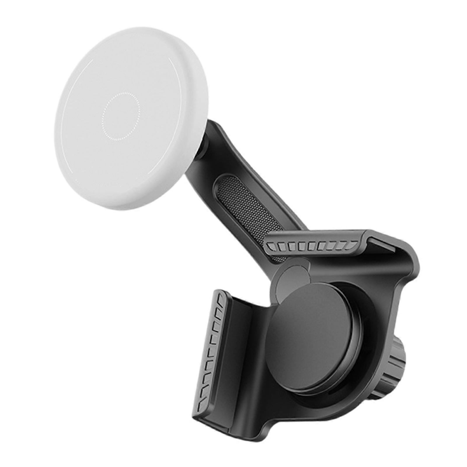 360 Degree Rotation Car Phone Holder Support Strong Magnetic Adapter For Multiple Vehicle Models With Antiscratch Design  Elegant white
