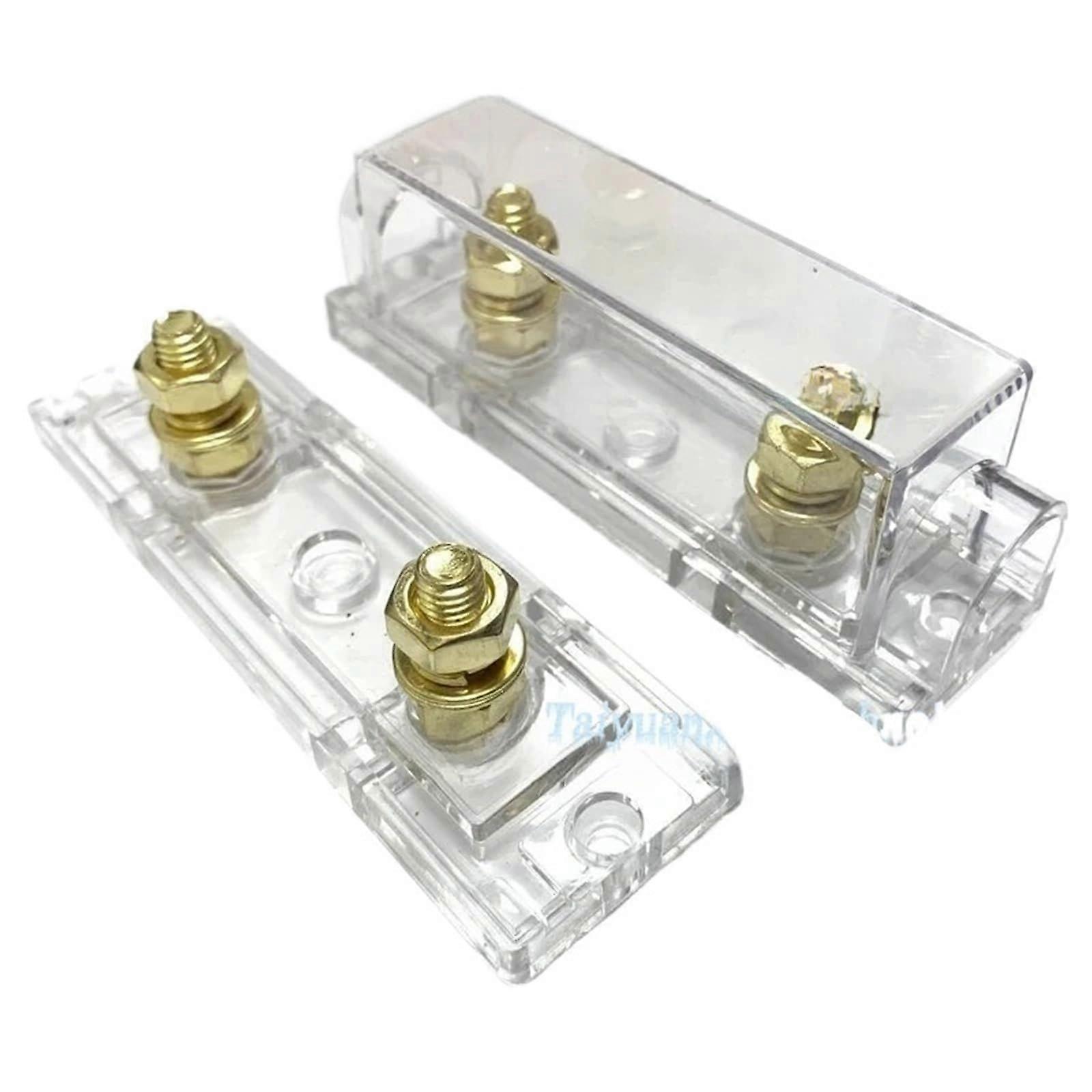 1PCS ANL Fuse Holder Auto Insurance Bolton Fuse Automotive Socket Transparent Box 40A300A Fuses