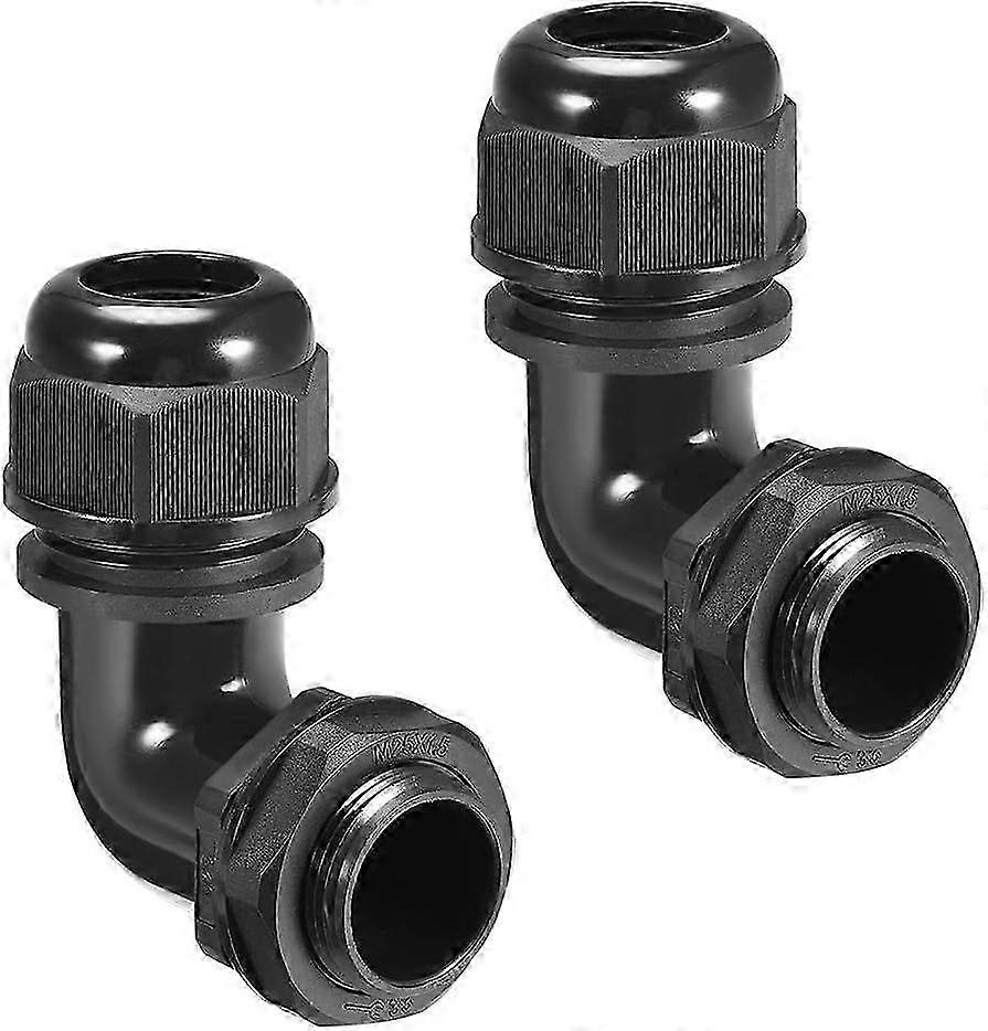 90 Waterproof Cable Gland Joint 9mm-14mm Dia Cable 2Pcs -a