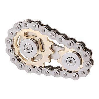Fidget Spinner Sprocket Flywheel Bike Chain Fidget Anxiety Release Toy Stressful Vent Flippy Chain 4Color Metal Non-Fade