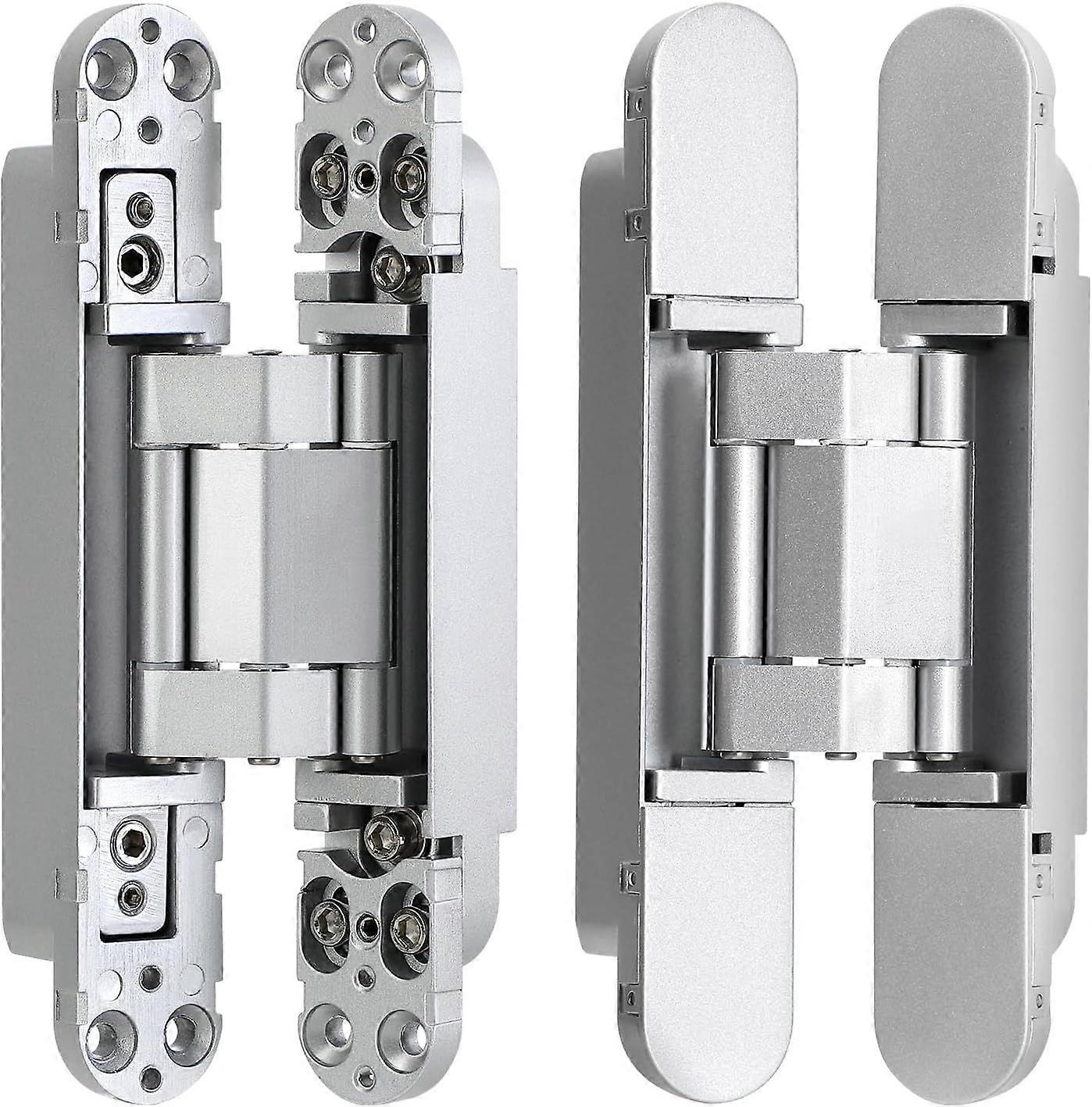 2025 Latest Model  Hidden Door Hinge 2 Pack 7" Invisible Door Hinge Silent 180