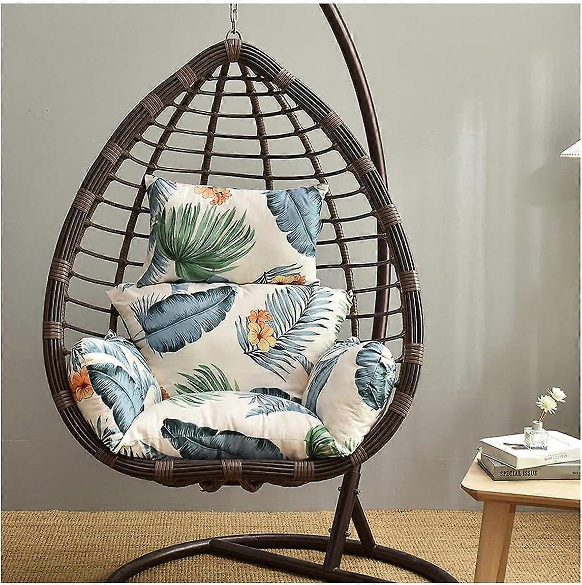 Rocking Chair Cushion Pad,Egg Chair Cushion Replacement Cover,Hanging Basket Egg Chair Cushion Indoor Outdoor Patio Yard Garden