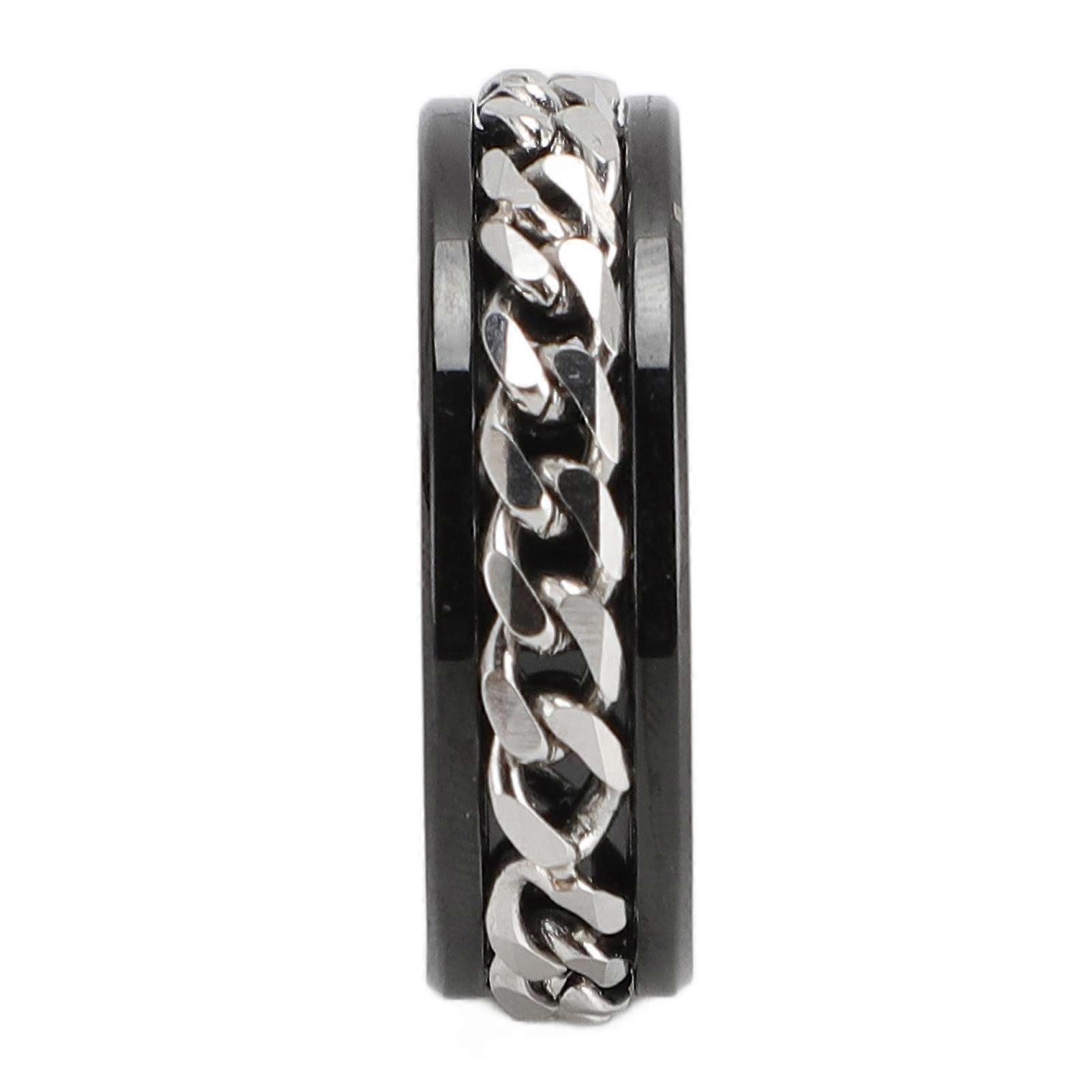 Smart Ring 360° Rotating Bluetooth Water Resistant Step Counter Fitness Monitoring Sports Health Tracker Ring 12 Inner Diameter 21.5mm/0.84in 